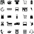 Retail icon set Royalty Free Stock Photo