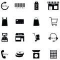 Retail icon set Royalty Free Stock Photo