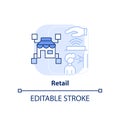 Retail light blue concept icon Royalty Free Stock Photo