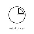 Retail Prices Index (RPI) icon. Trendy modern flat linear vector Royalty Free Stock Photo