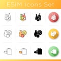 Retail products icons set Royalty Free Stock Photo