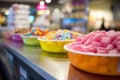 Retail sale of confectionery products on the store counter