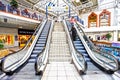 Retail shopping centre escalators