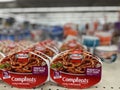 Retail store Hormel Completes meals bokeh background