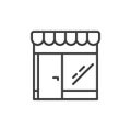 Retail store line icon, outline vector sign Royalty Free Stock Photo