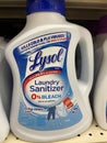 Retail store Lysol cleaner laundry sanitizer