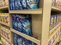 Retail store oreo bags and nabisco crackers on display