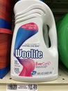 Retail store shelf Woolite laundry detergent Royalty Free Stock Photo