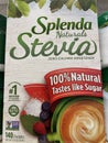 Retail store shelves Splenda Stevia Royalty Free Stock Photo