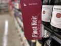 Retail store wine sign Pinot Noir