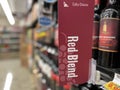 Retail store wine sign Red Blend