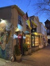 Retail Stores in Georgetown at Dusk