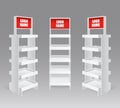 Retail Trade Stand Realistic Set