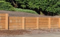 Retaining Wall made of wood Royalty Free Stock Photo