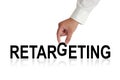 Retargeting. Business Marketing Words Typography Concept