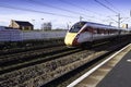 A LNER Azuma High Speed Train Passing Through Retford.