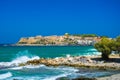 Rethimno city with the fortress of Fortezza, Crete. Royalty Free Stock Photo