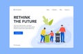 Rethink future landing page collect trash in bin