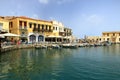 Rethymno, Crete island / Greece - May 28 2019: Charming old town Rethymno in Crete, Greece Royalty Free Stock Photo