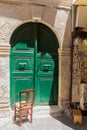 Rethymno, Greece. July 26. 2016: Medieval archway portal.