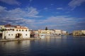 Rethymno, Greece, September 30 View of the bay of Rethymno with its boats, its shops