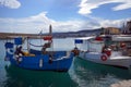 Rethymno, Greece, September 30 2018 View of the port of Rethymno with its boats, its shops