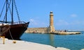 Rethymno lighthouse landmark