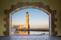 Rethymno Lighthouse - Retimno, Greece Royalty Free Stock Photo