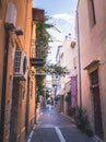 Rethymno town in Crete island, Greek island Royalty Free Stock Photo