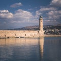 Rethymno town in Crete island, Greek island Royalty Free Stock Photo