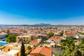 Rethymnon, Island Crete, Greece, - June 23, 2016:Panorama of city Rethymnon. View from wall of Fortezza Castle