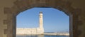 Rethymnon lighthouse, Crete Royalty Free Stock Photo