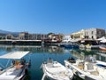 Rethymon leisure port Royalty Free Stock Photo