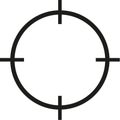 Reticle icon vector