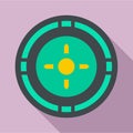 Reticle target icon, flat style