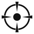 Reticle target icon, simple style