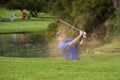 Retief Goosen - Sand Trap Royalty Free Stock Photo