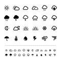 Retina weather icon set