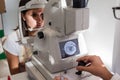 Retinal exam Royalty Free Stock Photo