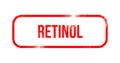 Retinol - red grunge rubber, stamp