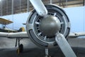 retired airplane propeller at the aerospace museum Royalty Free Stock Photo