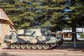 Retired Australian Army Leopard AS1 on display in Esperance, Western Australia, November 13, 2019