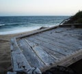 Retired fishing boat in the Dunes Royalty Free Stock Photo