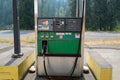 Retired gas pump at an abandoned gas station in Idaho, USA - July 26, 2021 Royalty Free Stock Photo