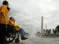 Retired Lt. Col, Marilyn Steffel Honor flight Royalty Free Stock Photo