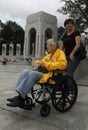 Retired Lt. Col, Marilyn Steffel Honor flight Royalty Free Stock Photo