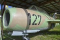 Retired MiG-15 military airplane