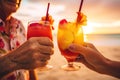 Retired seniors relish beach cocktails, joyful retirement