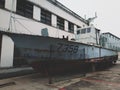 Retired yacht came from the former site of Huangpu Military Academy in Guangzhou, Guangdong Province