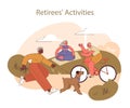 Retirees' Activities concept.